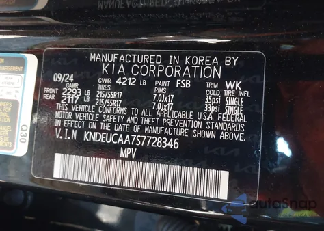 2025 Kia Seltos S из США, поврежденный, VIN KNDEUCAA7S7728346